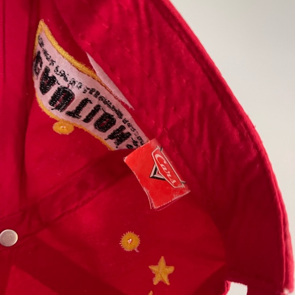 Disney Pixar Cars Lightening McQueen Kids Childs Adjustable Hat Cap - Picture 5 of 6